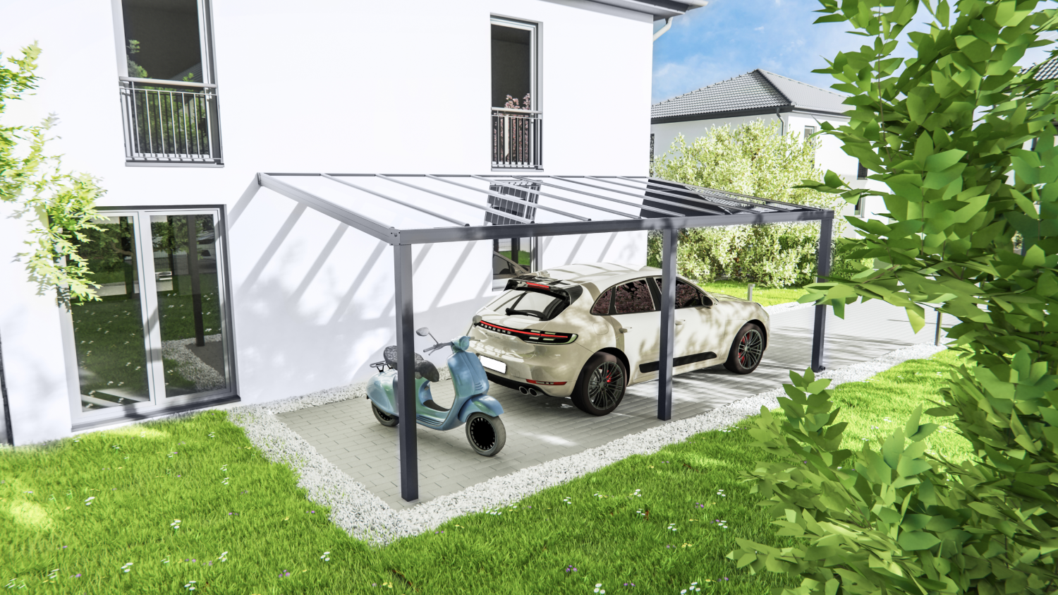 Carport TDS mit VSG Glas